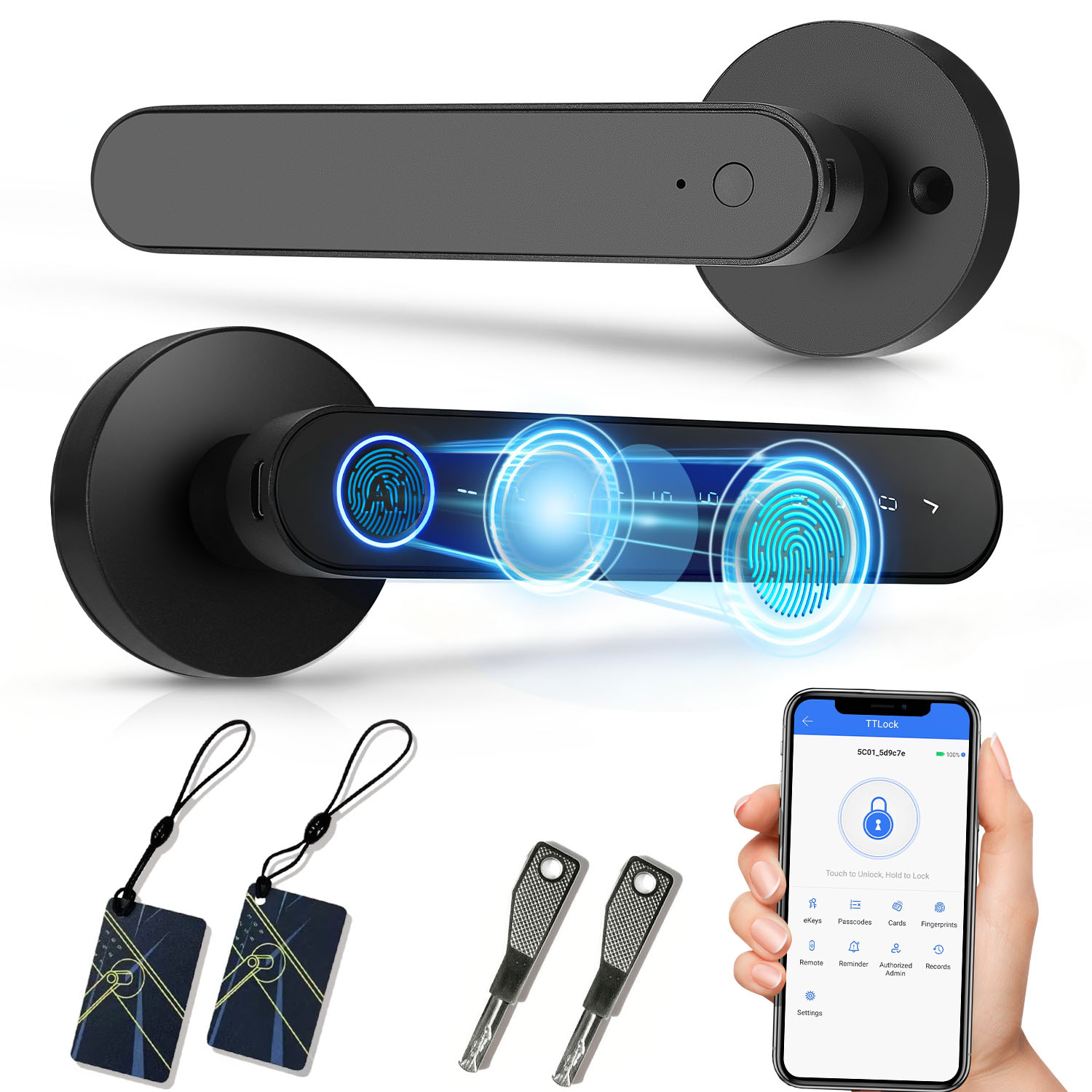 Smart Home Keyestudio - Kunci Pintar Sidik Jari TTlock App,
