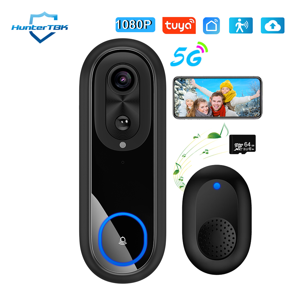 Smart Home Battery Camera - Kamera interkom cerdas IP65, bel pintu