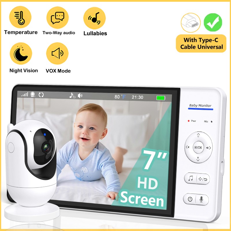Smart Home Battery Camera - Tidak Ada WiFi Monitor Bayi 7