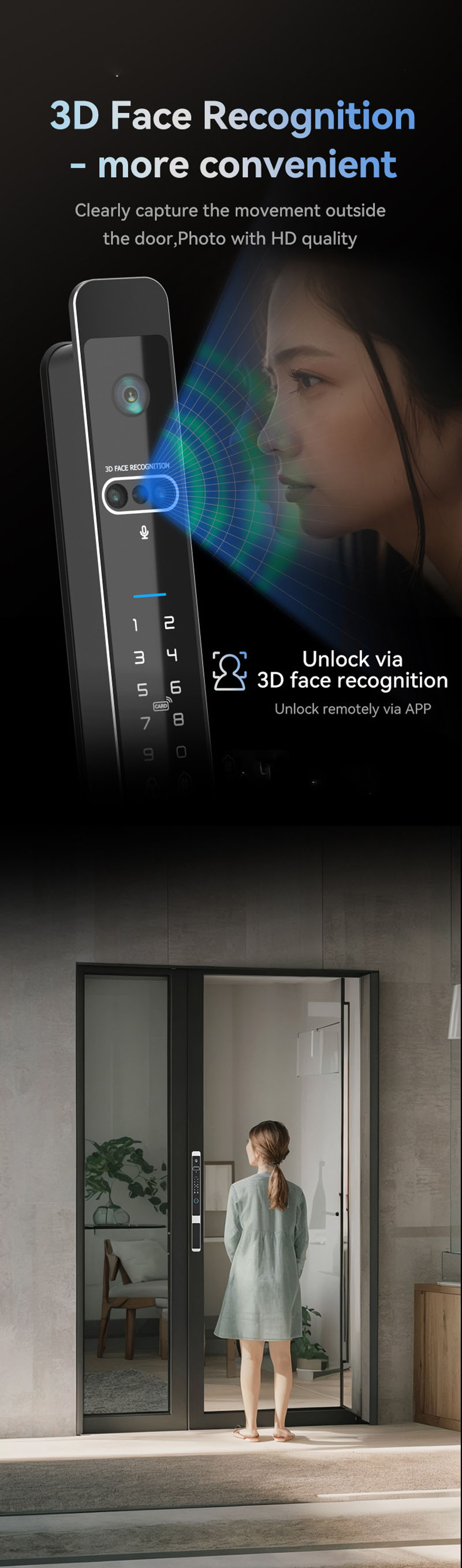 Kunci Pintu Digital UPVC Tuya  - Smart Home Battery Camera ulasan dan harga