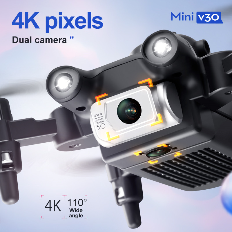 Drone FPV Mini V30 WiFi, Quadc - Smart Home Camera ulasan dan harga