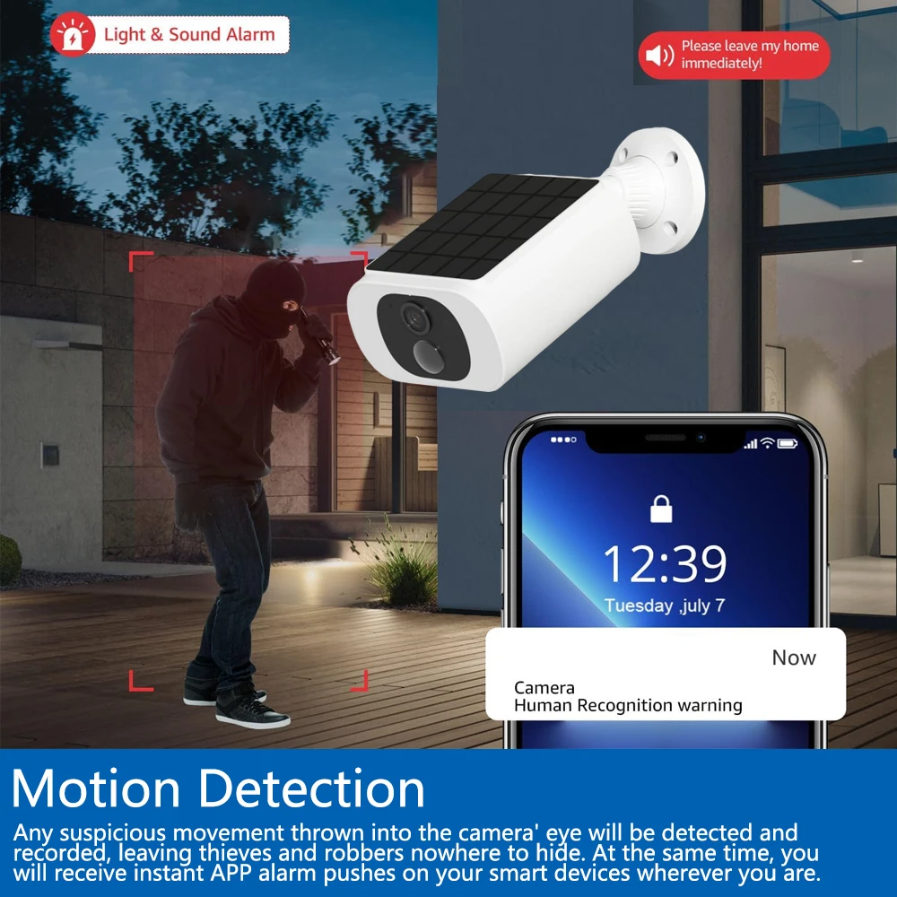 Kamera Baterai Surya Luar Ruan - Smart Home Battery Camera ulasan dan harga