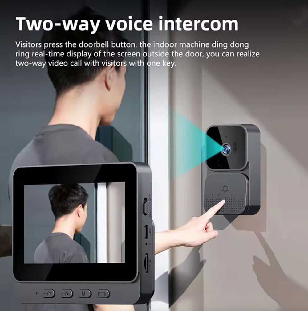    Kamera Bel Pintu 4G, Kamer - Smart Home Battery Camera ulasan dan harga