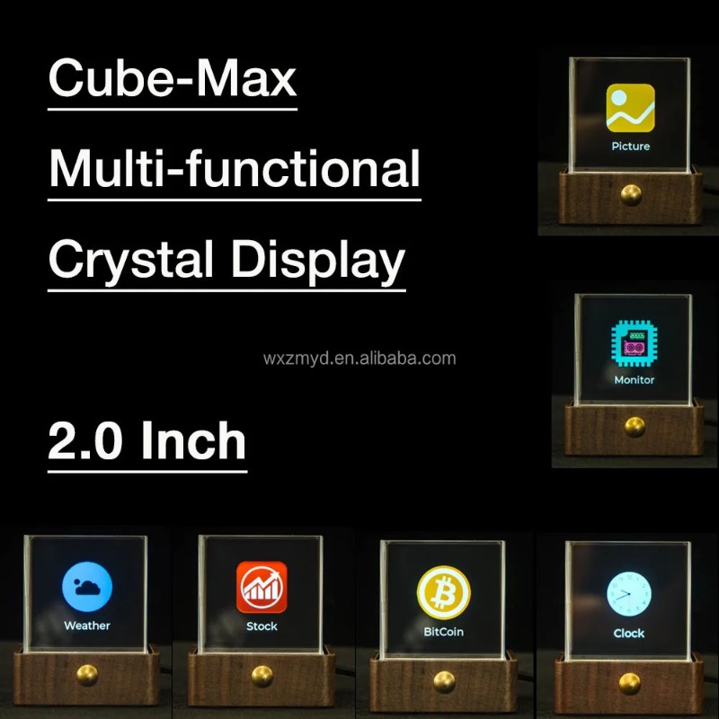 Jam Hologram Pintar Besar, Kub - Smart Home Network Rack ulasan dan harga