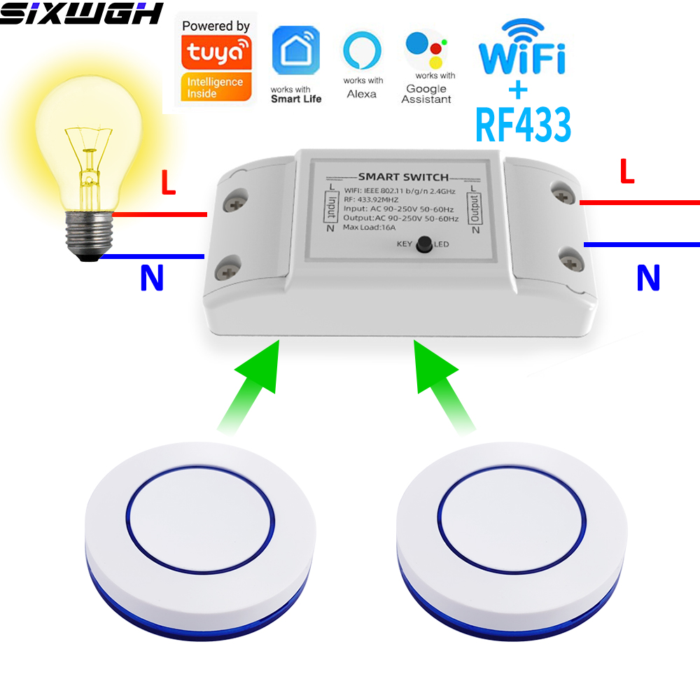 16A WiFi Tuya Smart Switch Sak - Smart Home Remote ulasan dan harga