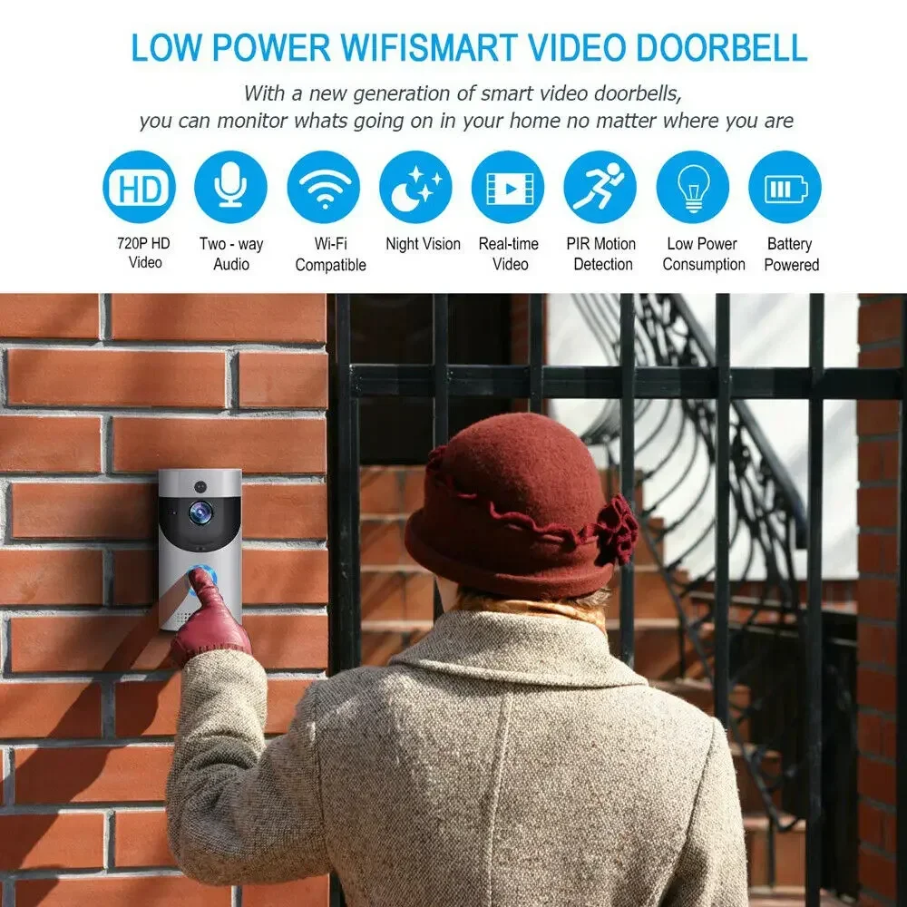 Kamera Bel Pintu Nirkabel WIFI - Smart Home Battery Camera ulasan dan harga