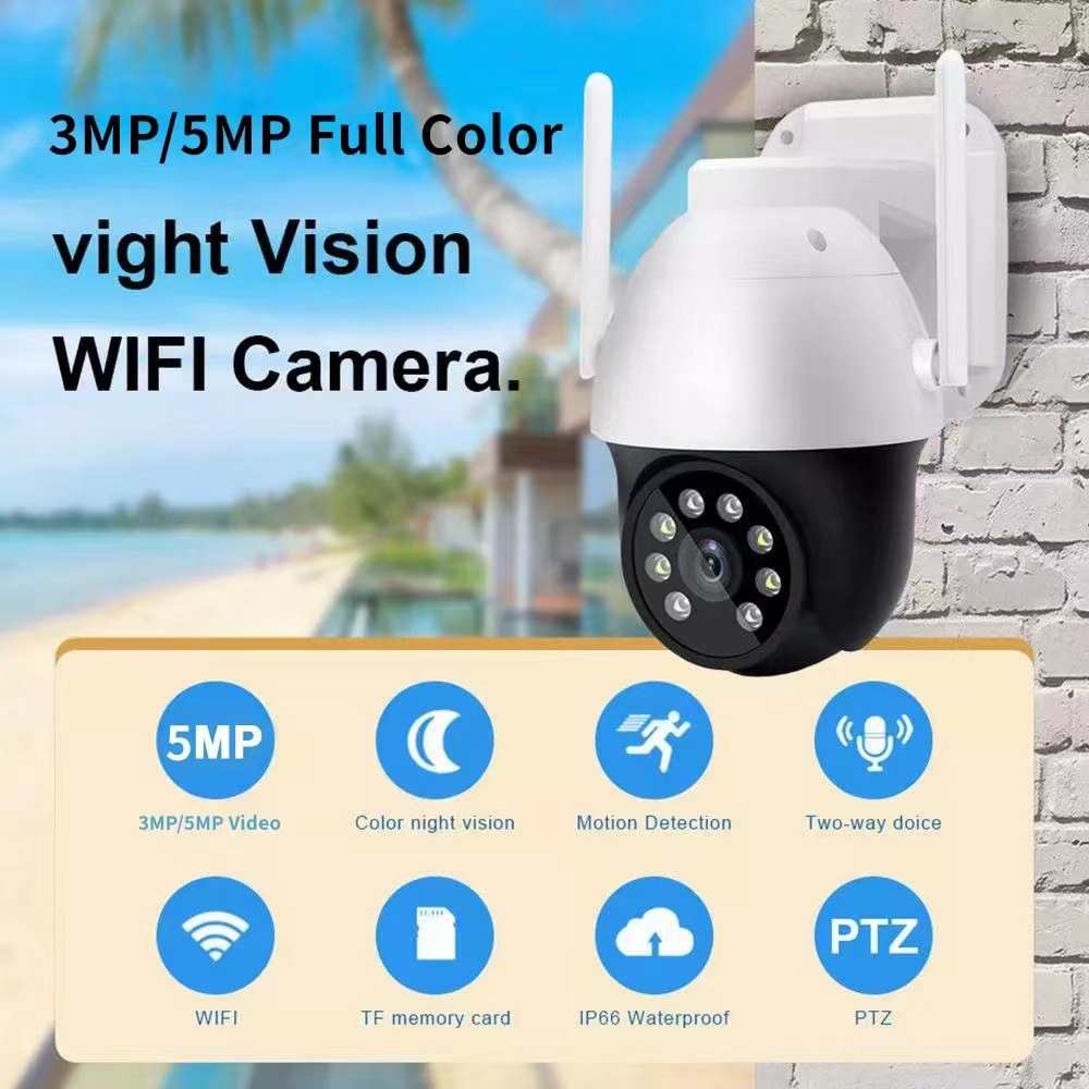 Kamera Dome IP PTZ Nirkabel 3M - Smart Home Windows App ulasan dan harga