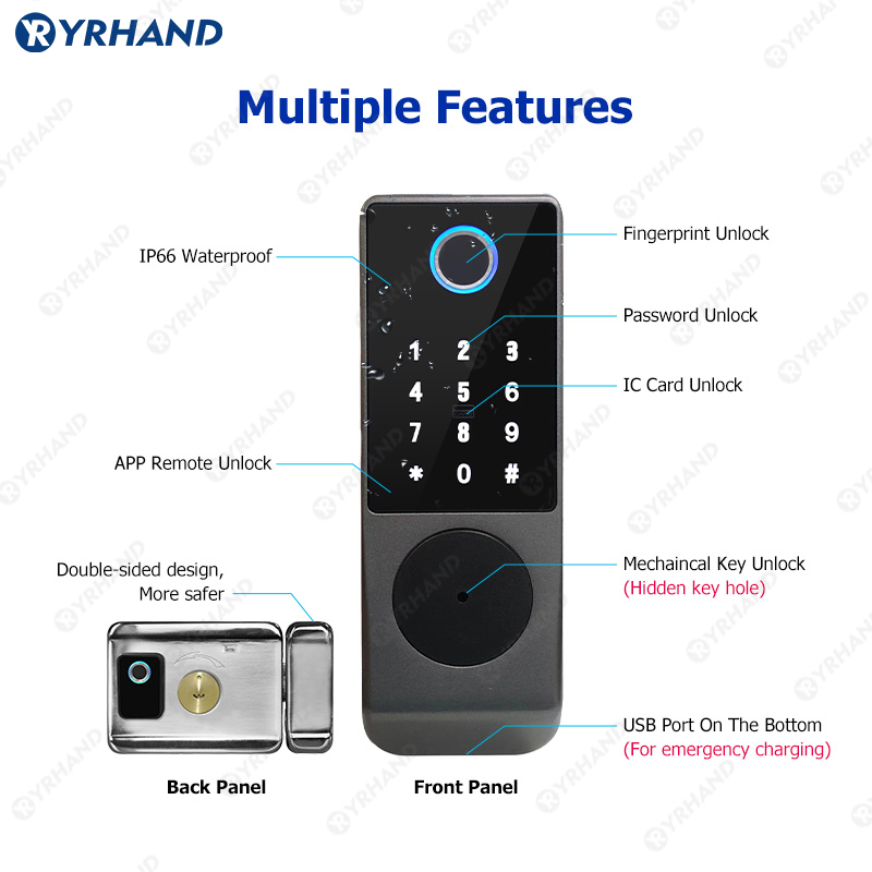 Tuya Kunci Pintar Tahan Air Wi - Smart Home Keyestudio ulasan dan harga