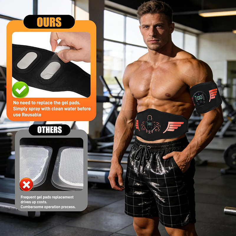 Sabuk Pelatih Otot EMS Isi Ula - Smart Home Gym ulasan dan harga